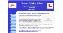 Desktop Screenshot of cosmosdrivingschool.co.uk